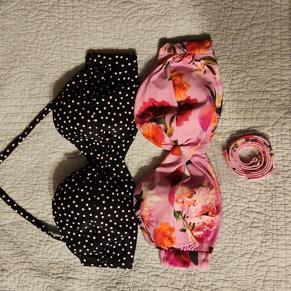 2 Victoria's Secret strapless top